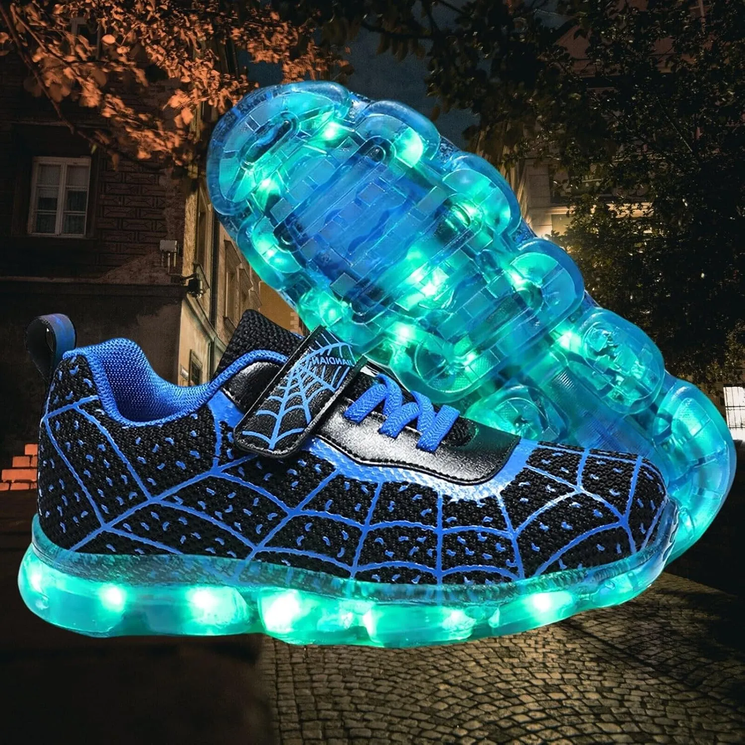 Kids LED Shoes Boys Girls Light Up Trainers Children USB Charging Flashing Sneakers Gift for Birthday Halloween Xmas