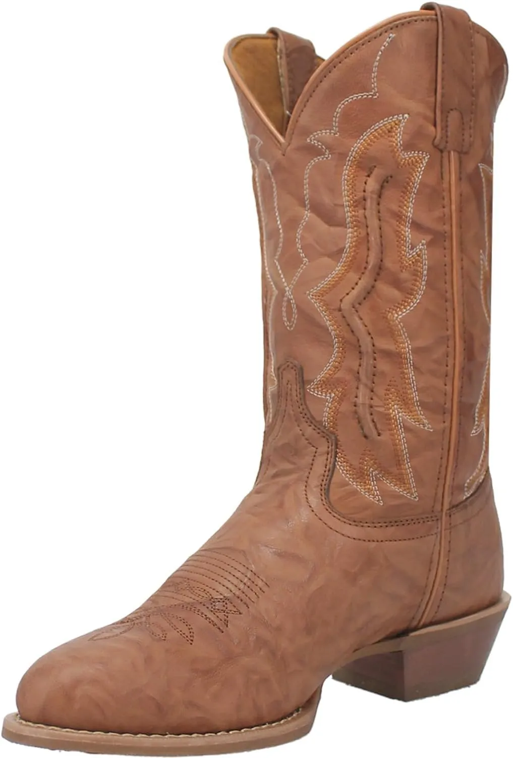 Laredo Mens Cutglass Sand Leather Cowboy Boots 8.5 D