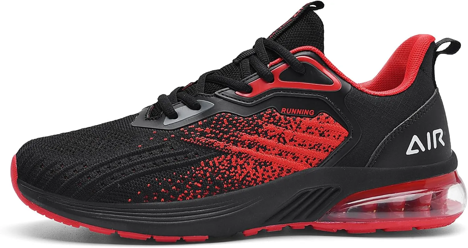 Mens Air Running Shoes Comfortable Walking Tennis Sneakers Lighweight Athletic Shoes for Sport Gym Jogging US 7-12