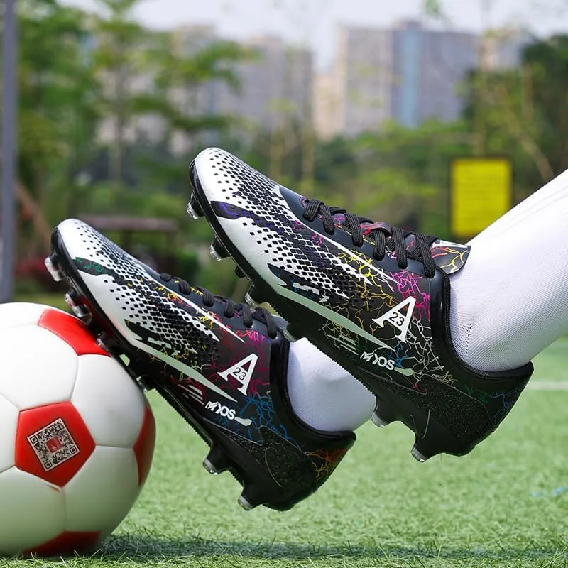 Men’s Soccer Cleats Football Boots Professional Training Turf Mens Outdoor Indoor Sports Athletic Big Boy's Sneaker Indoor Shoes for Kids Soccer