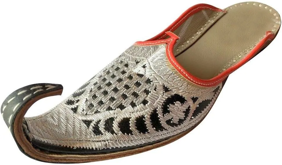 Moroccan Traditional Babouches Slippers for Men Handmade Leather Khussa