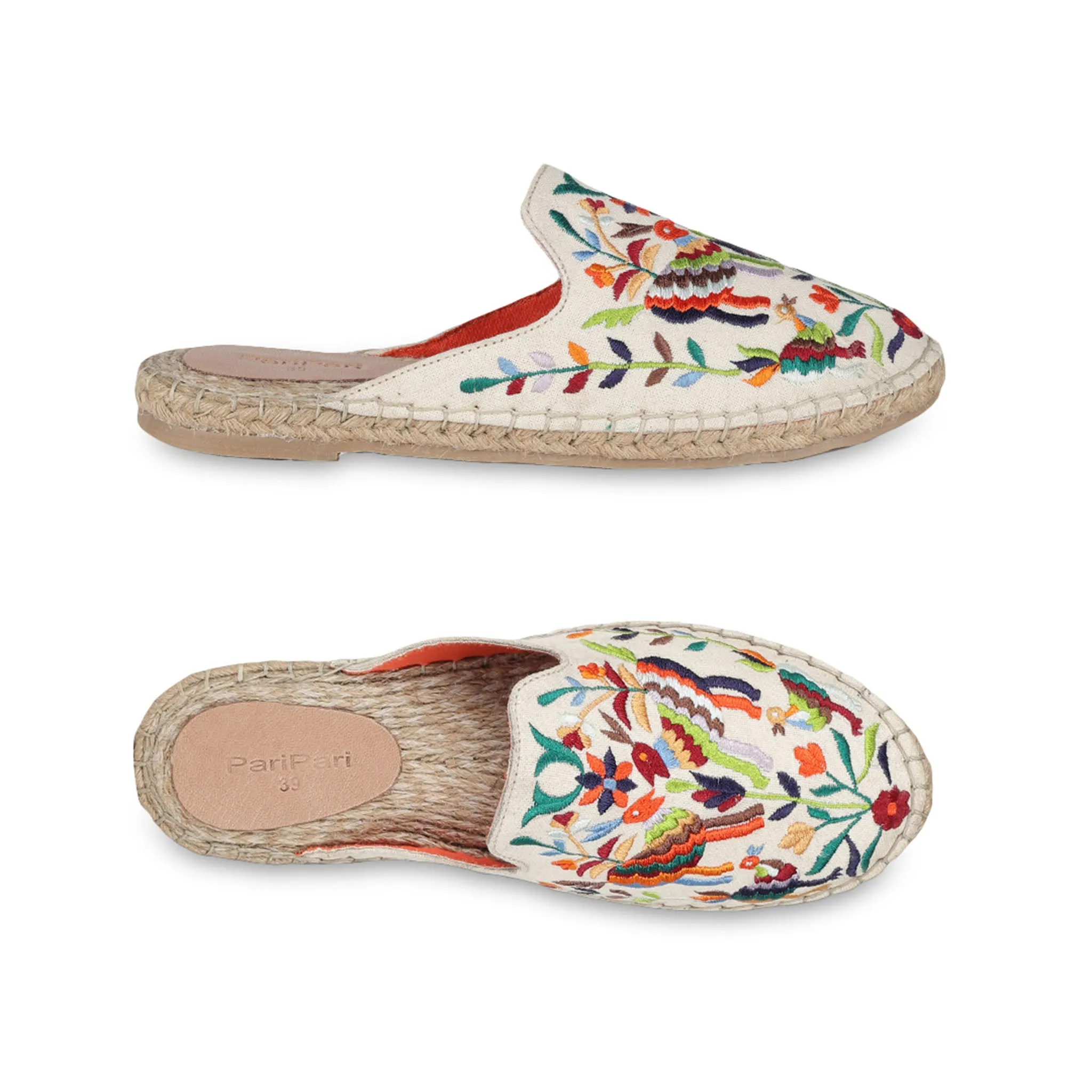Non-Slip Diego Off-white Espadrilles Flat