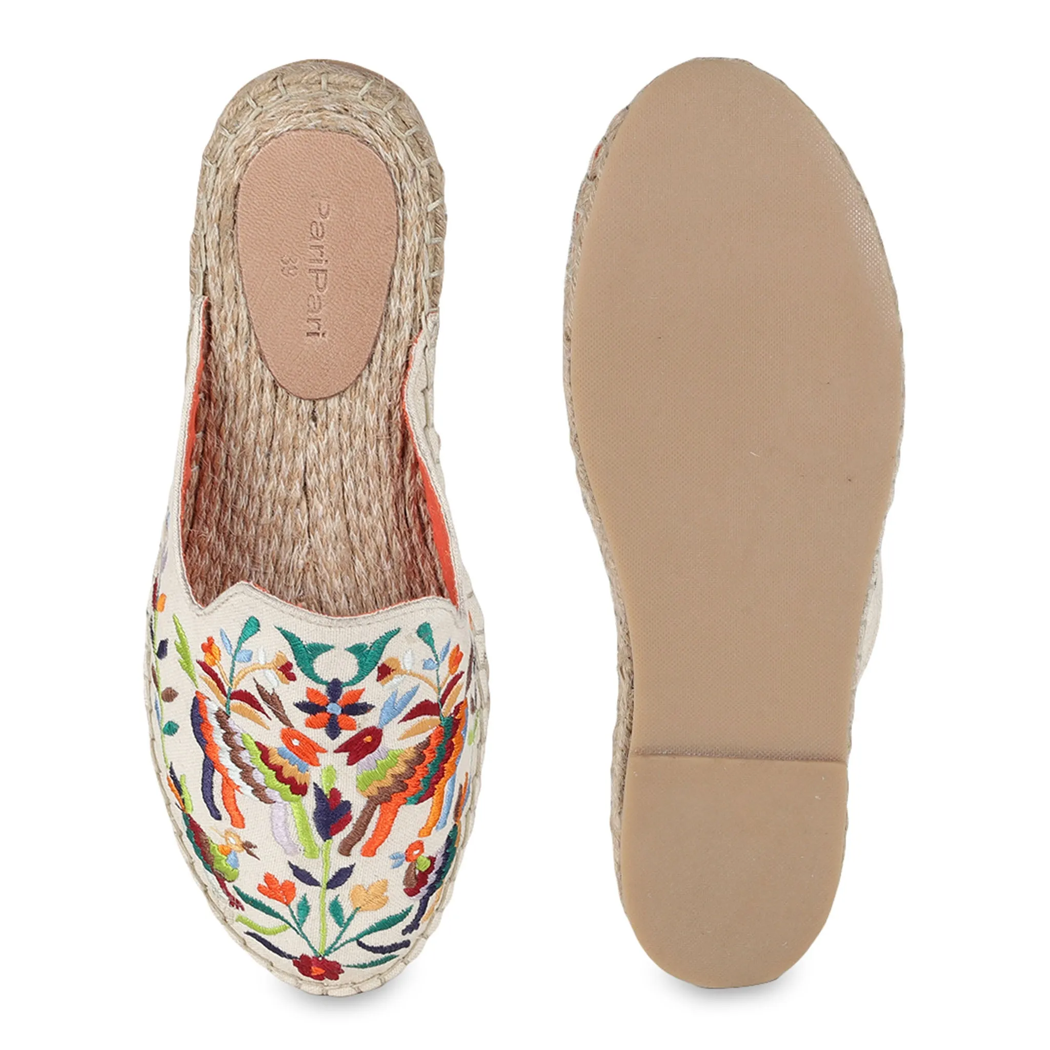 Non-Slip Diego Off-white Espadrilles Flat