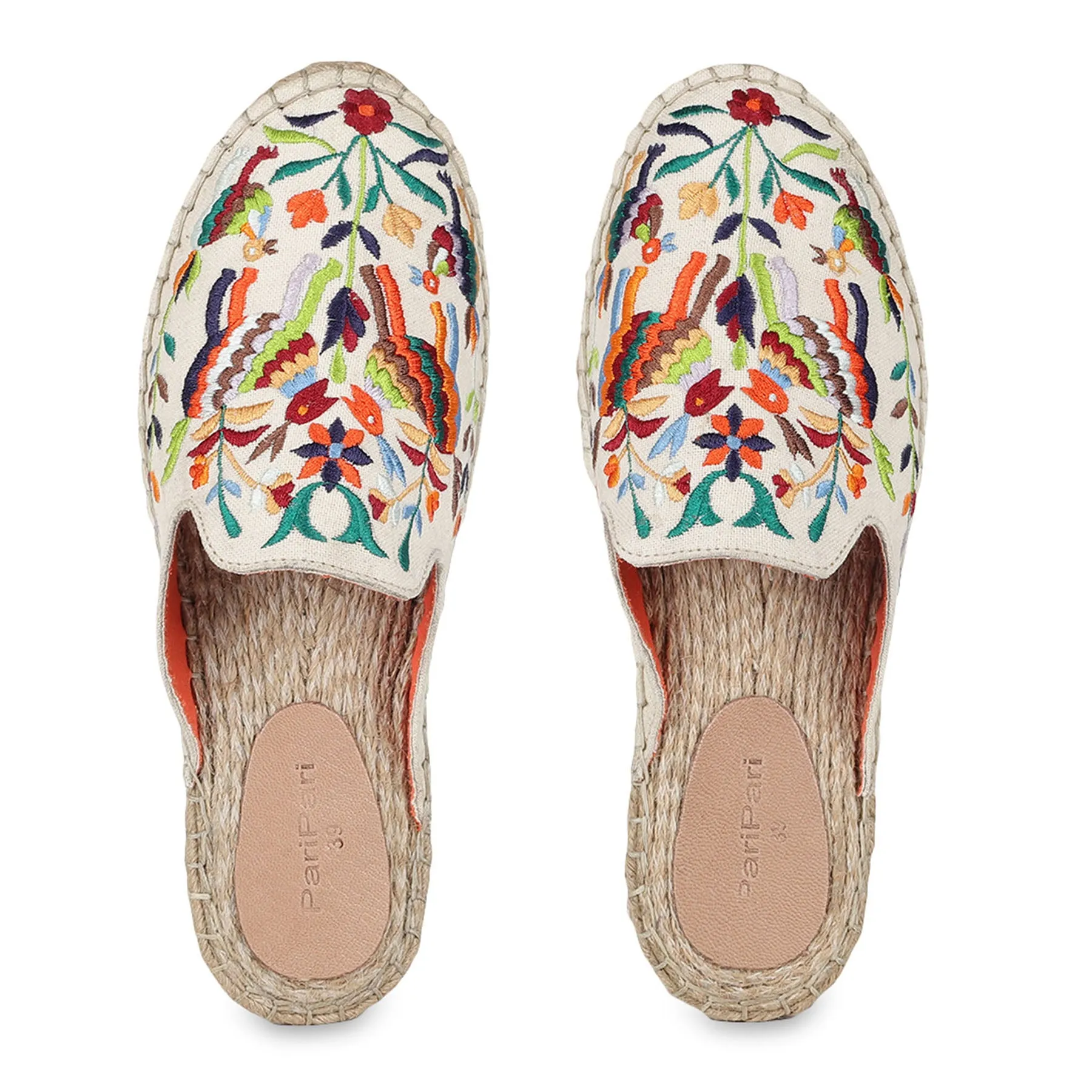 Non-Slip Diego Off-white Espadrilles Flat