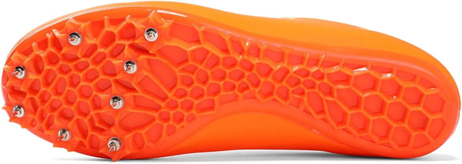 ONAIC Mens Track and Field Shoes Boys Girls Teenagers 8 Spikes Sneakers Race Jumping Running Training Shoes Professional Sprint Sport Shoes