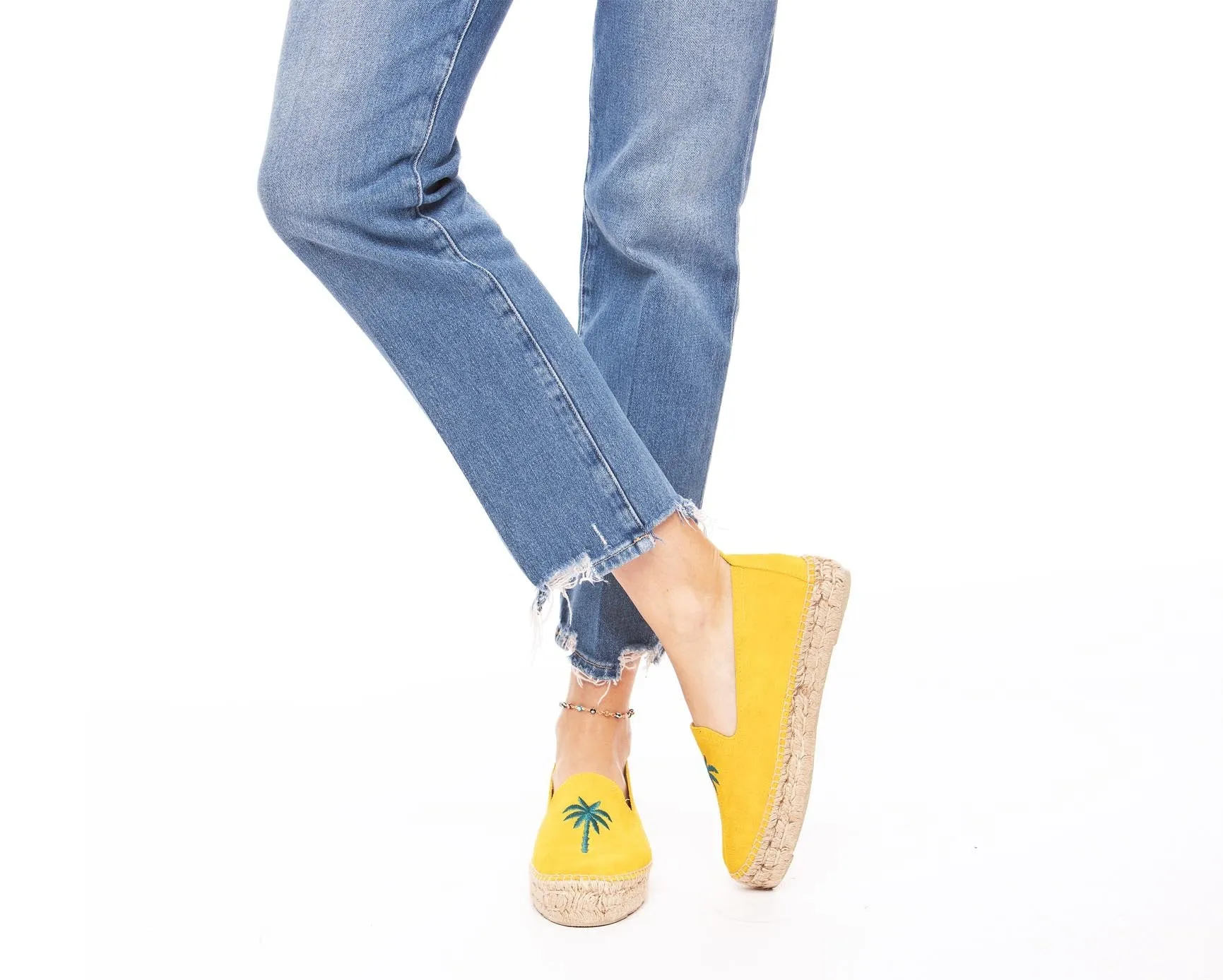 Palm - Springs - Yellow Espadrilles Helpful customer care Detailed Palm