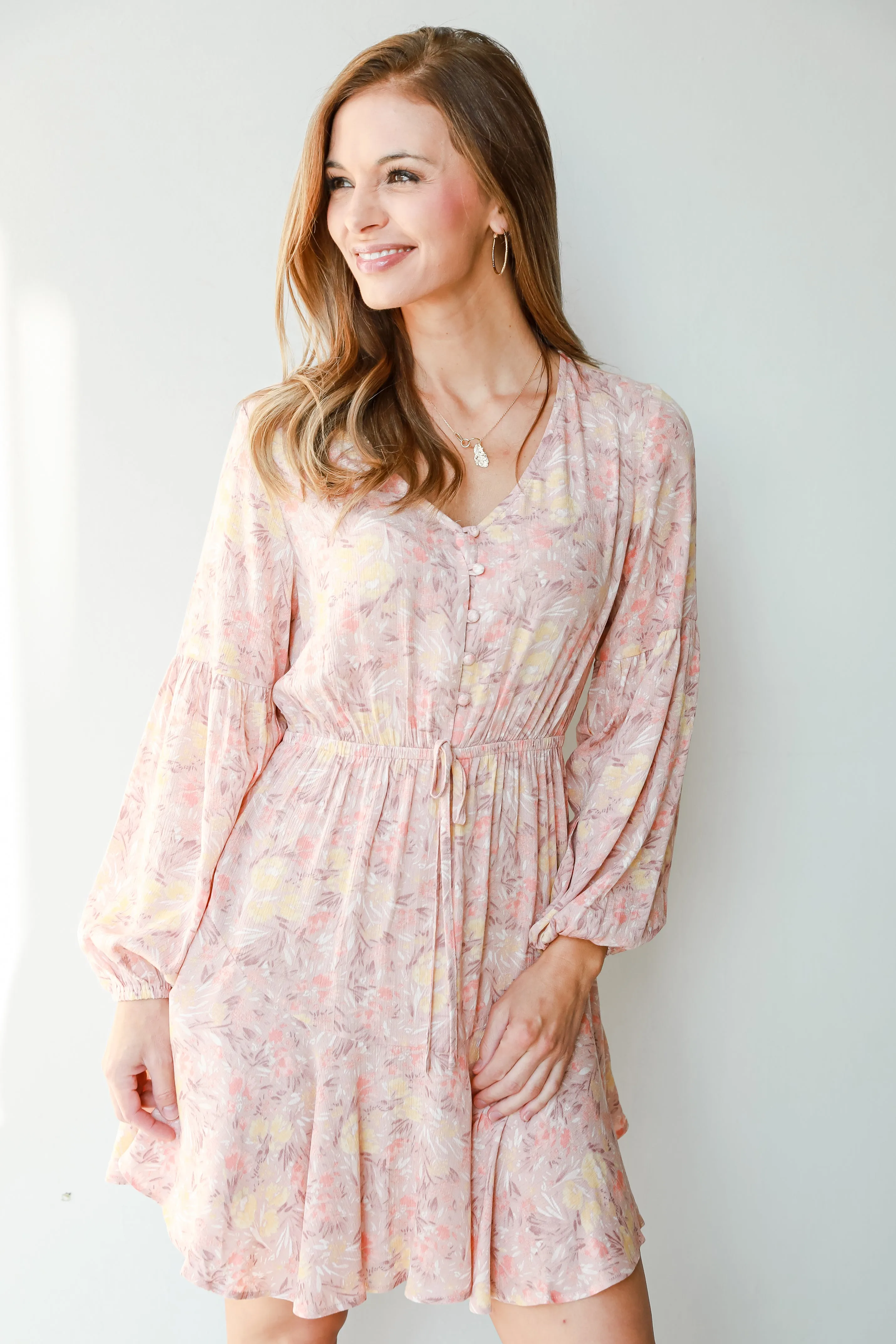 Precious Petals Floral Mini Dress