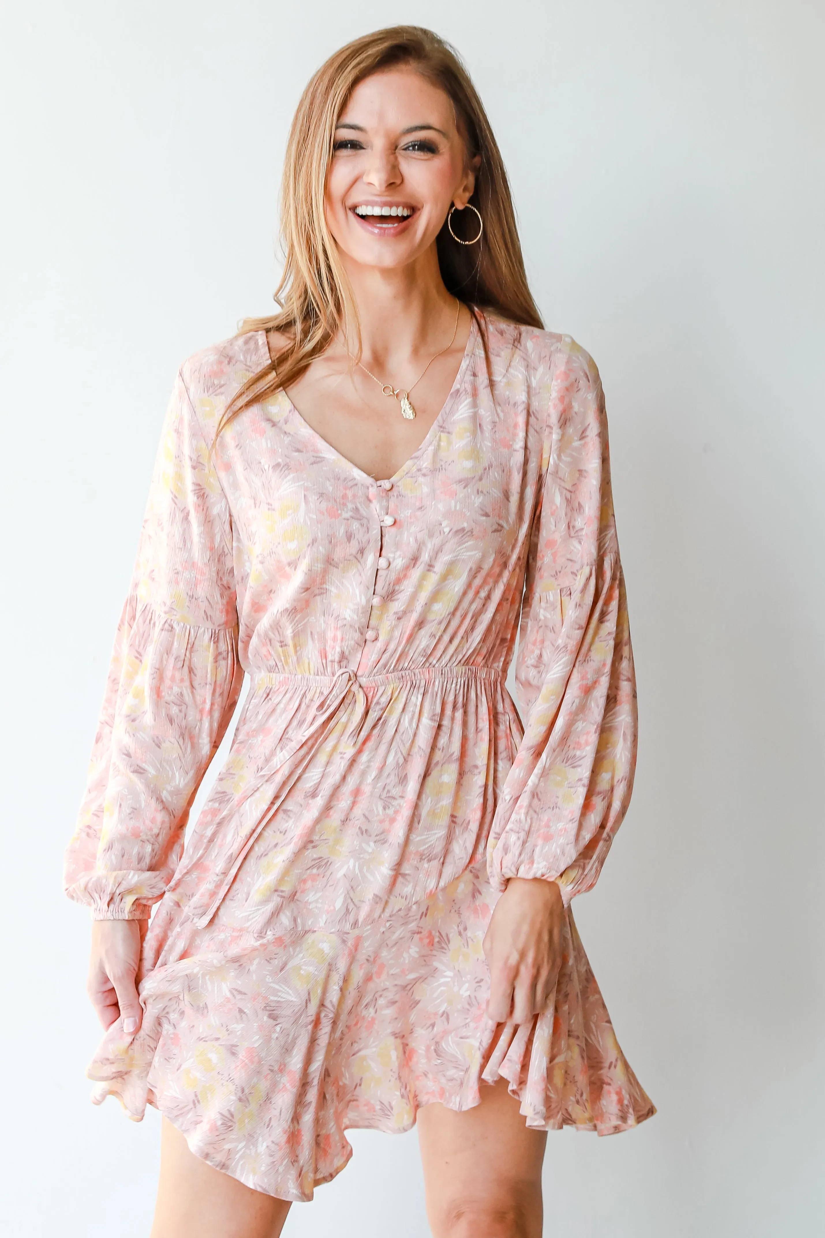 Precious Petals Floral Mini Dress