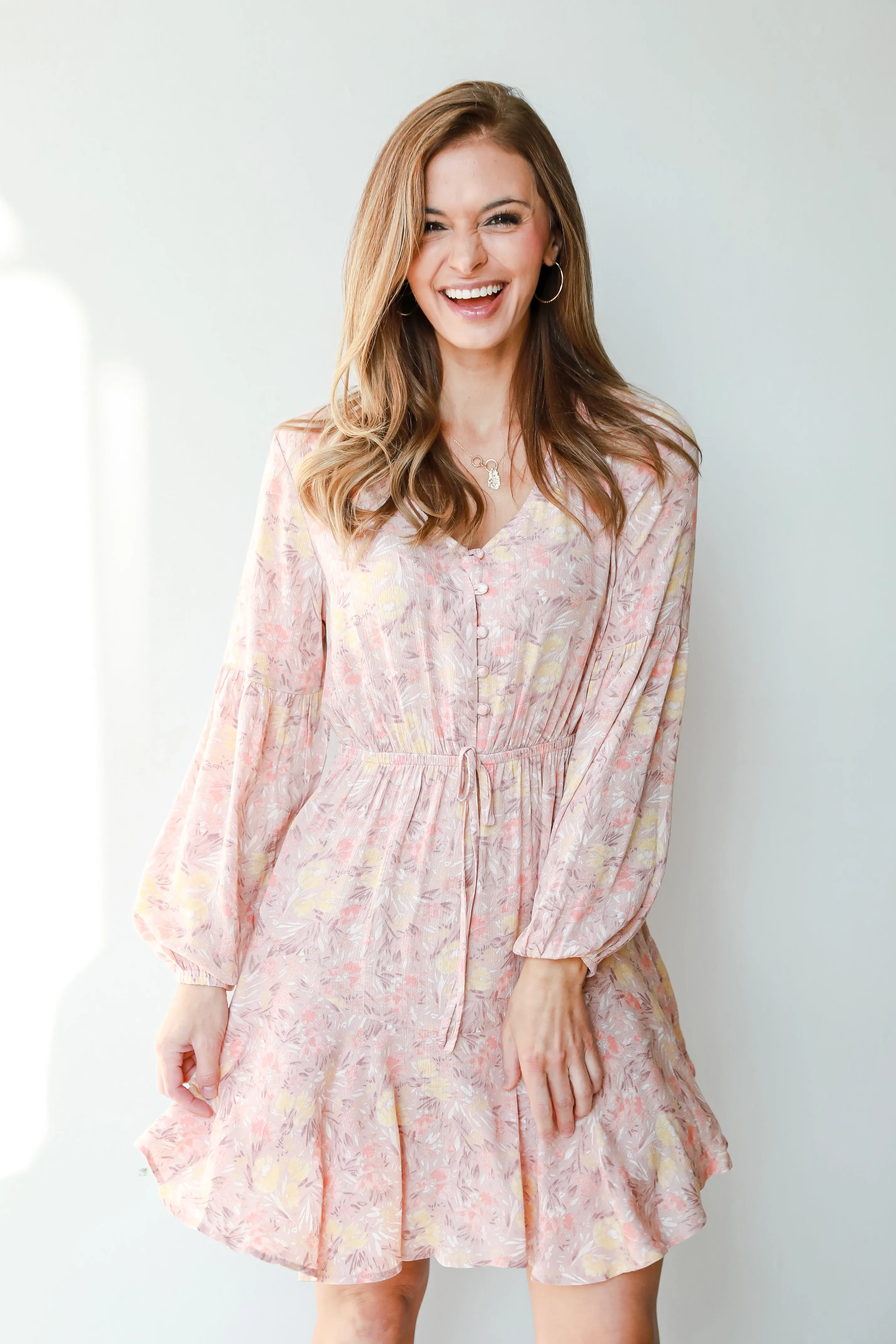 Precious Petals Floral Mini Dress