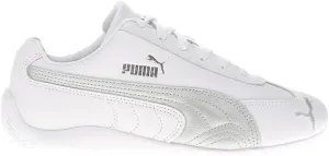 Puma Womens Speedcat Leather Lace Up Sneakers Shoes Casual - White - Size 9.5 M