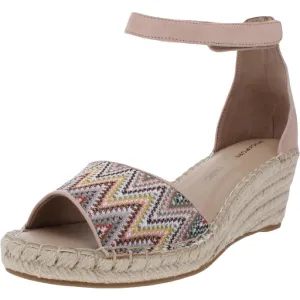 Rockport Women's Marah 2 Piece Ankle Wedge Sandal, Blush, 11