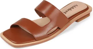 Slide Sandal Sandals for Women 2025 with Memory Foam Slippers for Women Wide Widths Available
