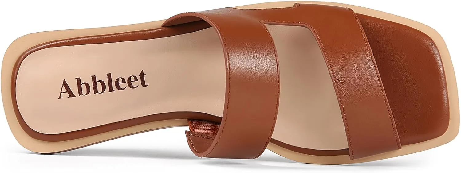 Slide Sandal Sandals for Women 2025 with Memory Foam Slippers for Women Wide Widths Available