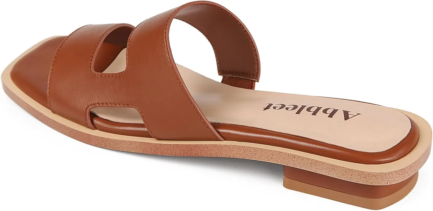 Slide Sandal Sandals for Women 2025 with Memory Foam Slippers for Women Wide Widths Available