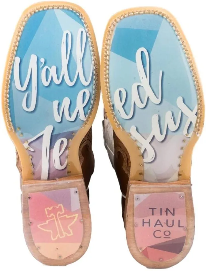 Tin Haul Western Boots Women Made In Heaven Tan 14-021-0077-1415 TA