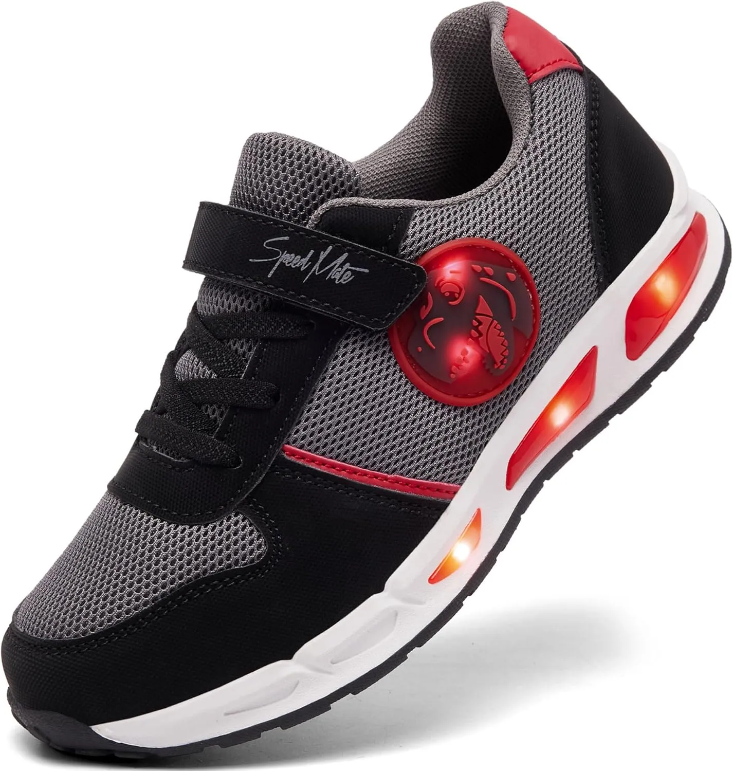 Toddler Light Up Shoes Boys Girls Breathable LED Glowing Luminous Tennis Sneakers for Outdoor Sport(Little/Big Kid)