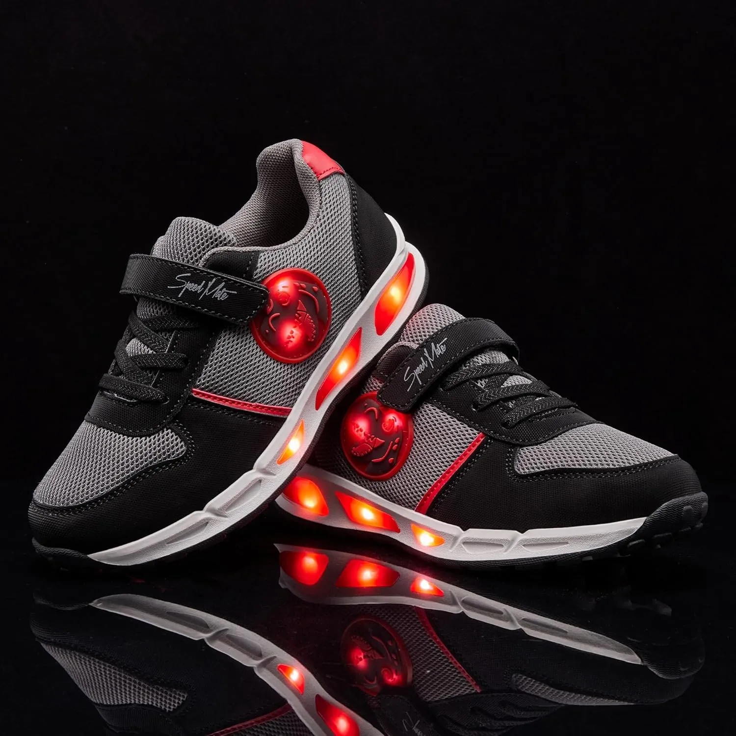 Toddler Light Up Shoes Boys Girls Breathable LED Glowing Luminous Tennis Sneakers for Outdoor Sport(Little/Big Kid)