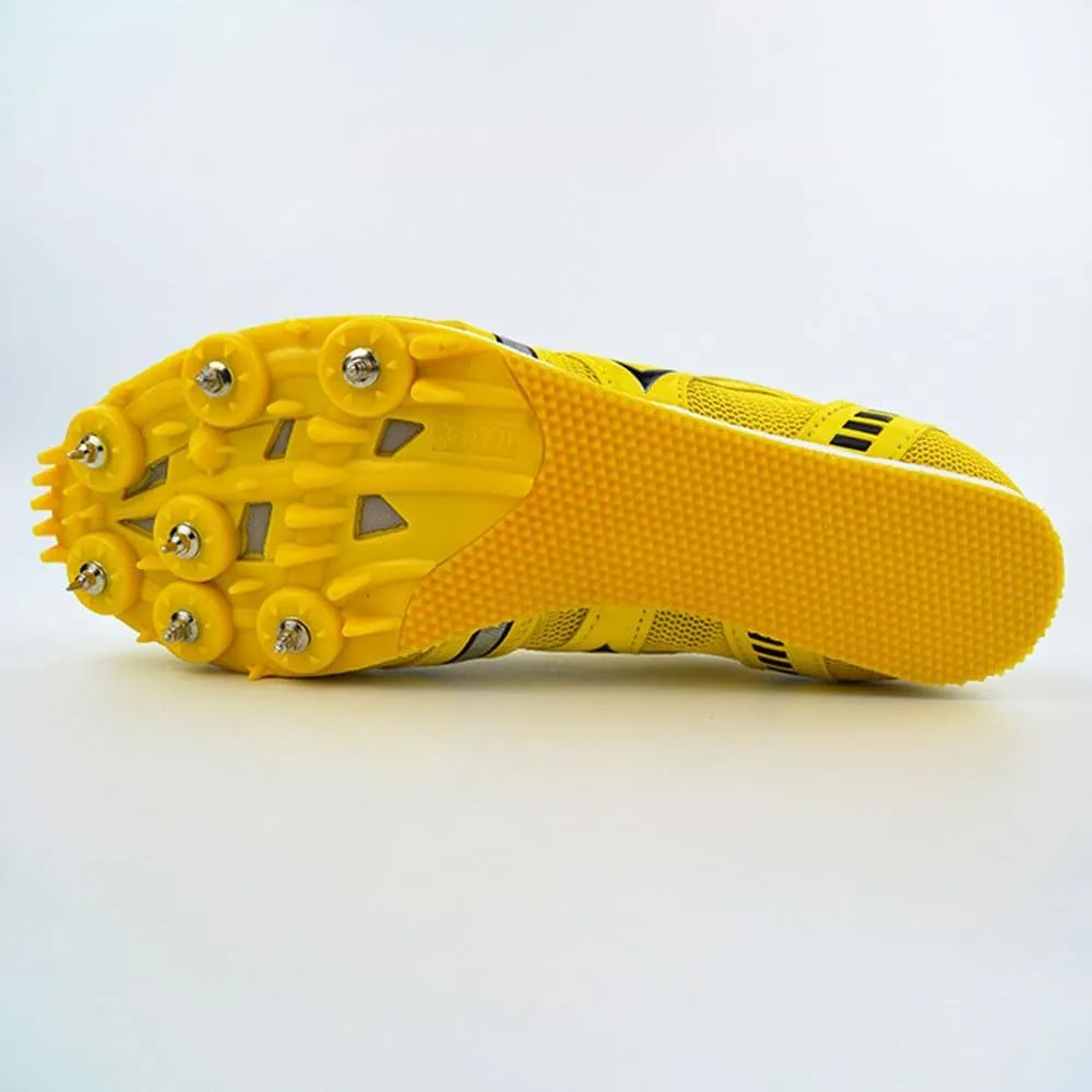 Track Spikes Shoes Mens Womens 7 Spikes Mesh Track and Field Athletics Sport Nail Sneakers Boys Girls Breathable Professional Training Sprint Running Racing Shoes with Spikes,35-45 EU