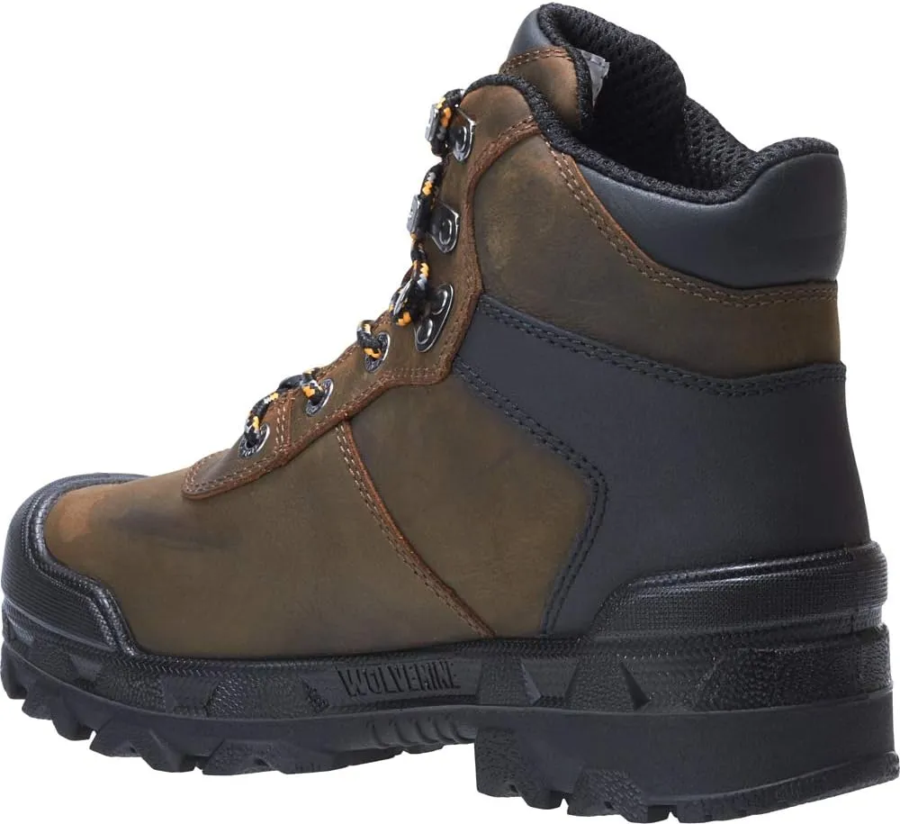 WOLVERINE Men's W10942 Warrior 6" Met Wp-Dark Coffee