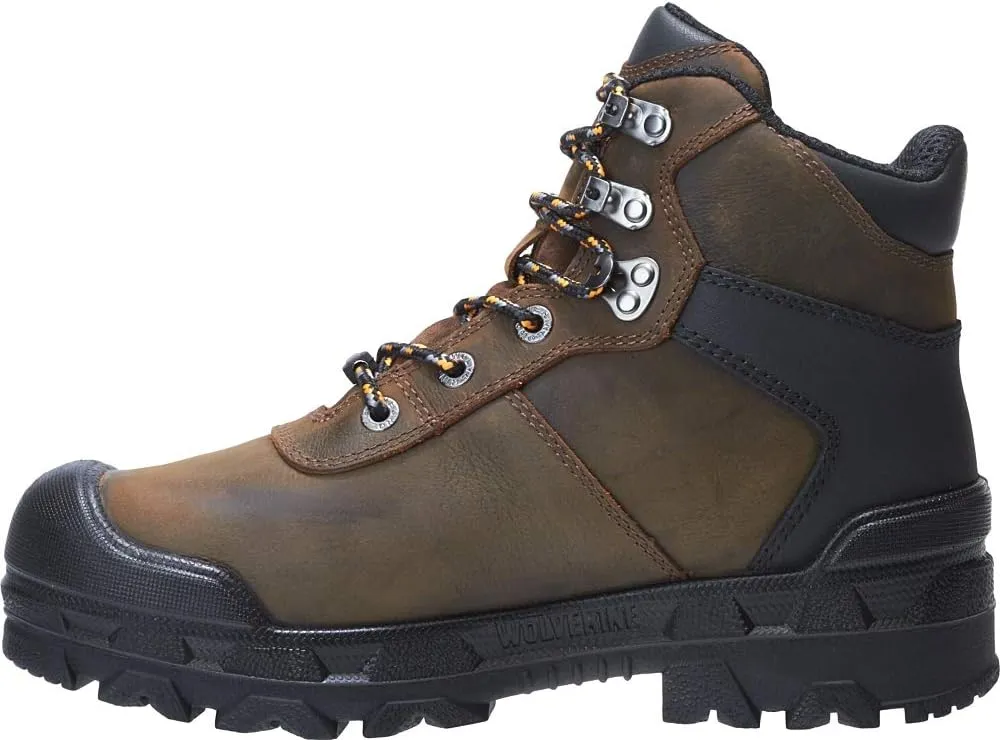 WOLVERINE Men's W10942 Warrior 6" Met Wp-Dark Coffee