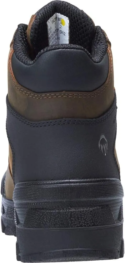 WOLVERINE Men's W10942 Warrior 6" Met Wp-Dark Coffee