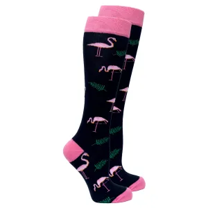Women's Flamingo Knee High Socks