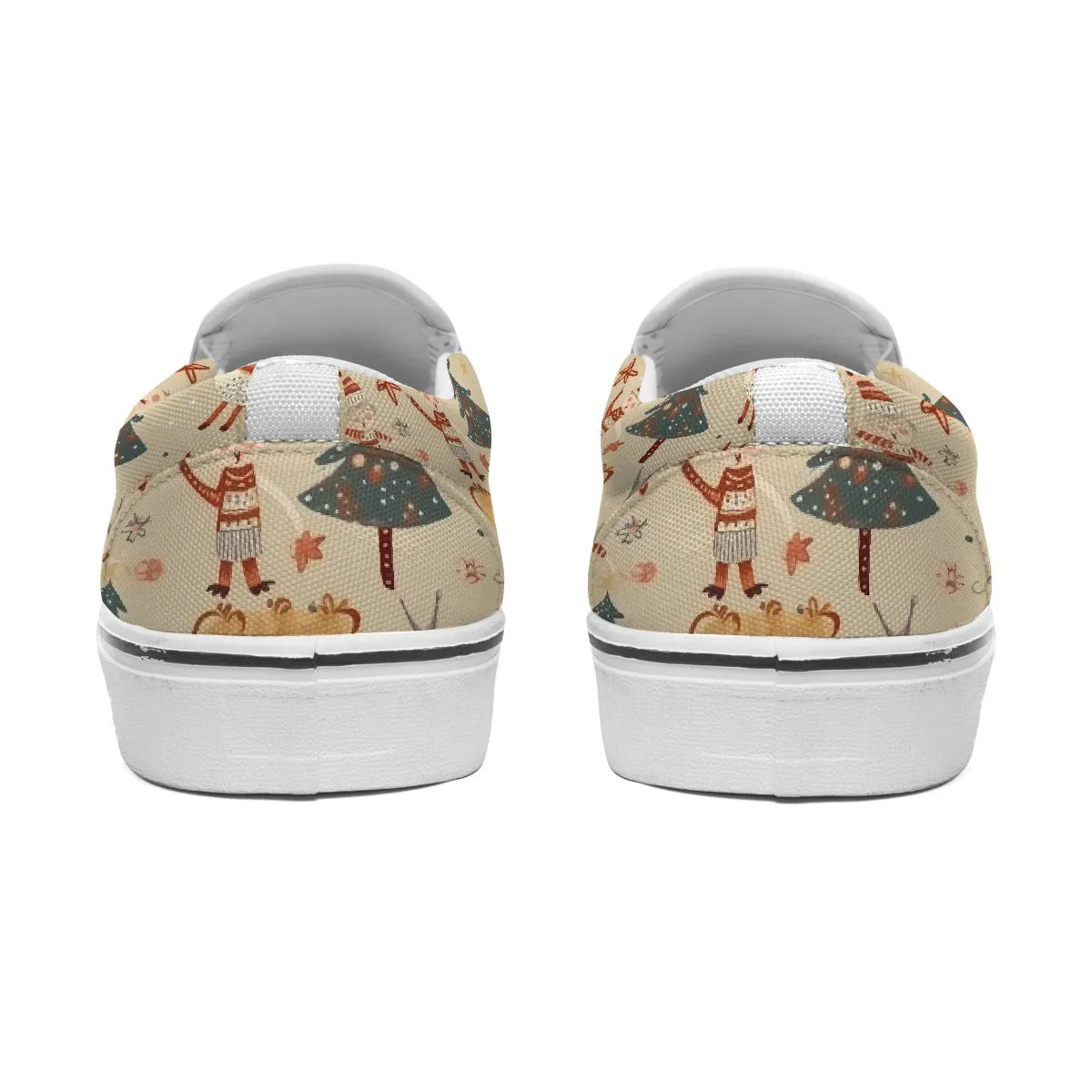 Women's Slip On Sneakers Christmas print