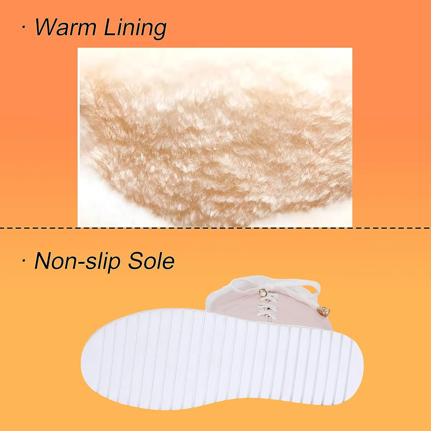 Women's Winter Warm Knee High Down Snow Boots Waterproof Cross-Tied Hidden Wedges Platform Boots